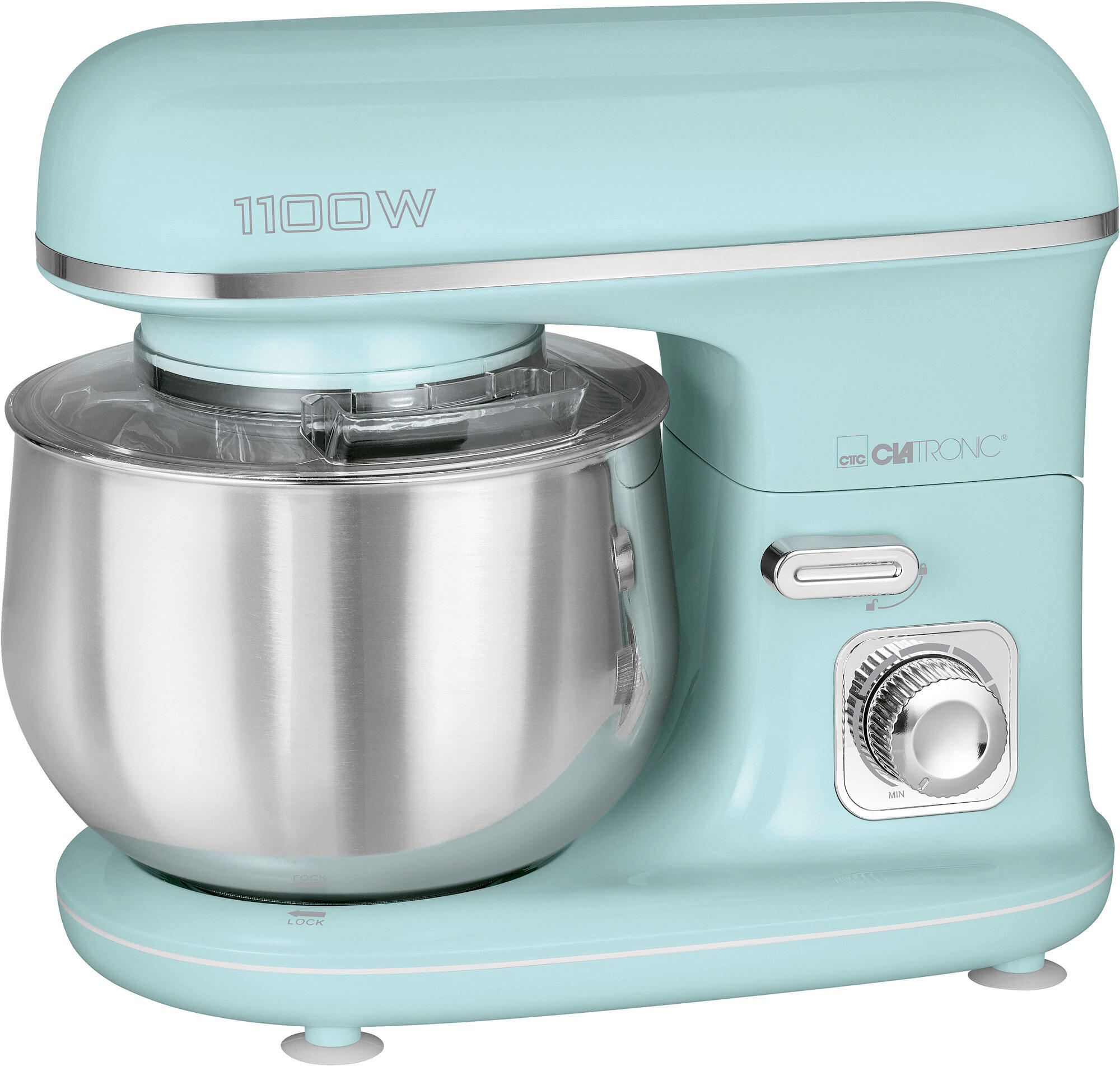 KÜCHENMASCHINE  - Edelstahlfarben/Mintgrün, Basics, Kunststoff/Metall (35/32/21cm) - Bomann