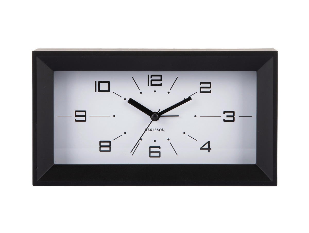 WANDUHR  Schwarz  - Schwarz, Basics, Kunststoff (20/11/6cm) - Karlsson