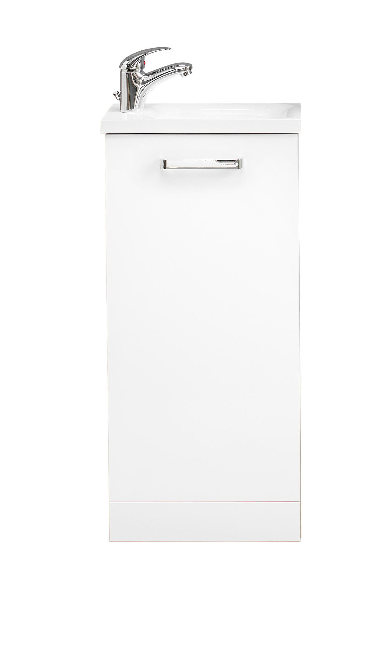 WASCHTISCHUNTERSCHRANK 38,8/82,5/21,5 cm  - Chromfarben/Weiss, Konventionell, Holzwerkstoff (38,8/82,5/21,5cm) - Xora