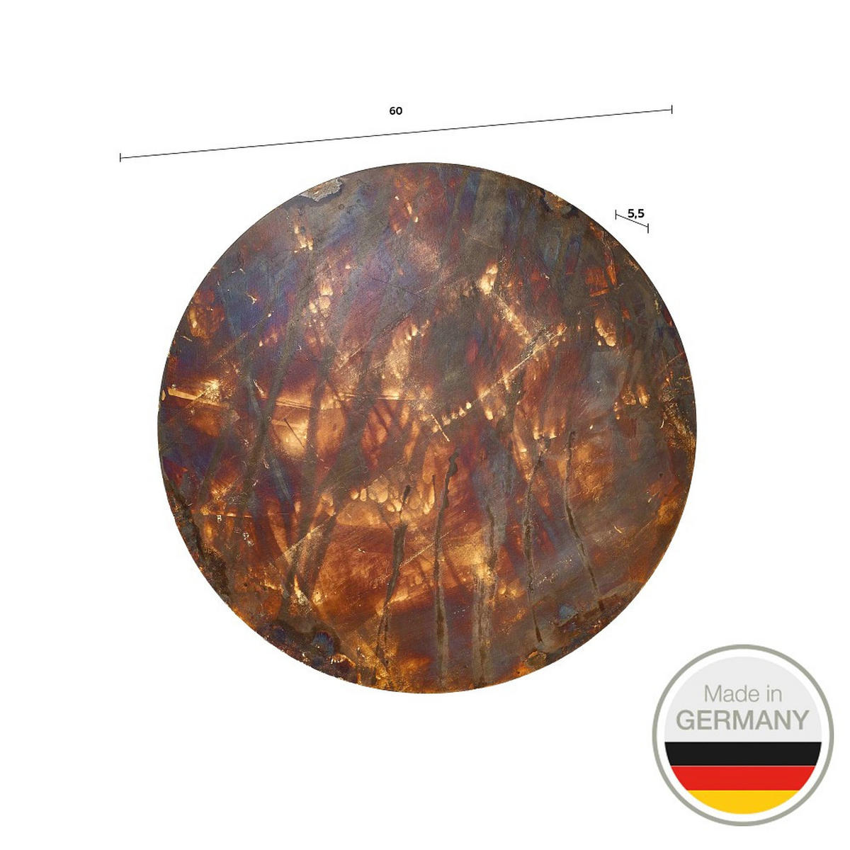 LED-WANDLEUCHTE 661 60 cm  - Multicolor, LIFESTYLE, Metall (60cm) - Ambiente