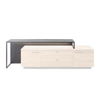 TV-AUFSATZ  Metall  Schwarz  - Schwarz, Design, Metall (154/57/44cm) - Linea Natura