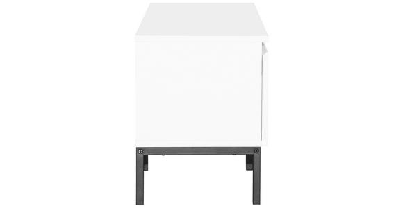 LOWBOARD  in 180/46/35 cm  - Schwarz/Weiß, Design, Holzwerkstoff/Metall (180/46/35cm) - Hom`in