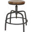 HOCKER in Holz, Metall Braun, Grau - Braun/Grau, Design, Holz/Metall (32/48-60/32cm) - Ambia Home HOCKER in Holz, Metall Braun, Grau - Braun/Grau, Design, Holz/Metall (32/48-60/32cm) - Ambia Home