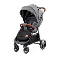 BUGGY Grande Plus  - Schwarz/Grau, Basics, Metall (57/106/95cm) - kinderkraft