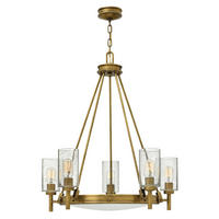 KRONLEUCHTER  68.5/93.2 cm   - Messingfarben, Lifestyle, Glas/Metall (68.5/93.2cm) - Elstead Lighting