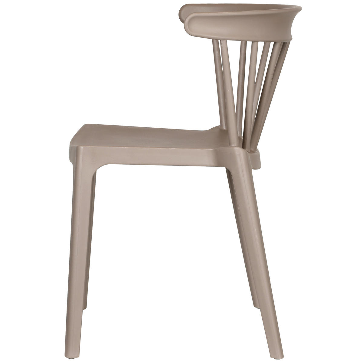 GARTENSTUHL-SET Kunststoff Taupe  - Taupe, MODERN, Kunststoff (52/75/53cm) - Livetastic