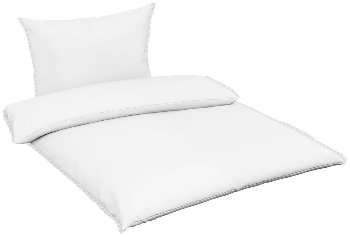 POSTELJNINA RUFFLE 140/200 cm renforcé bela  - bela, Trendi, tekstil (140/200cm) - Landscape