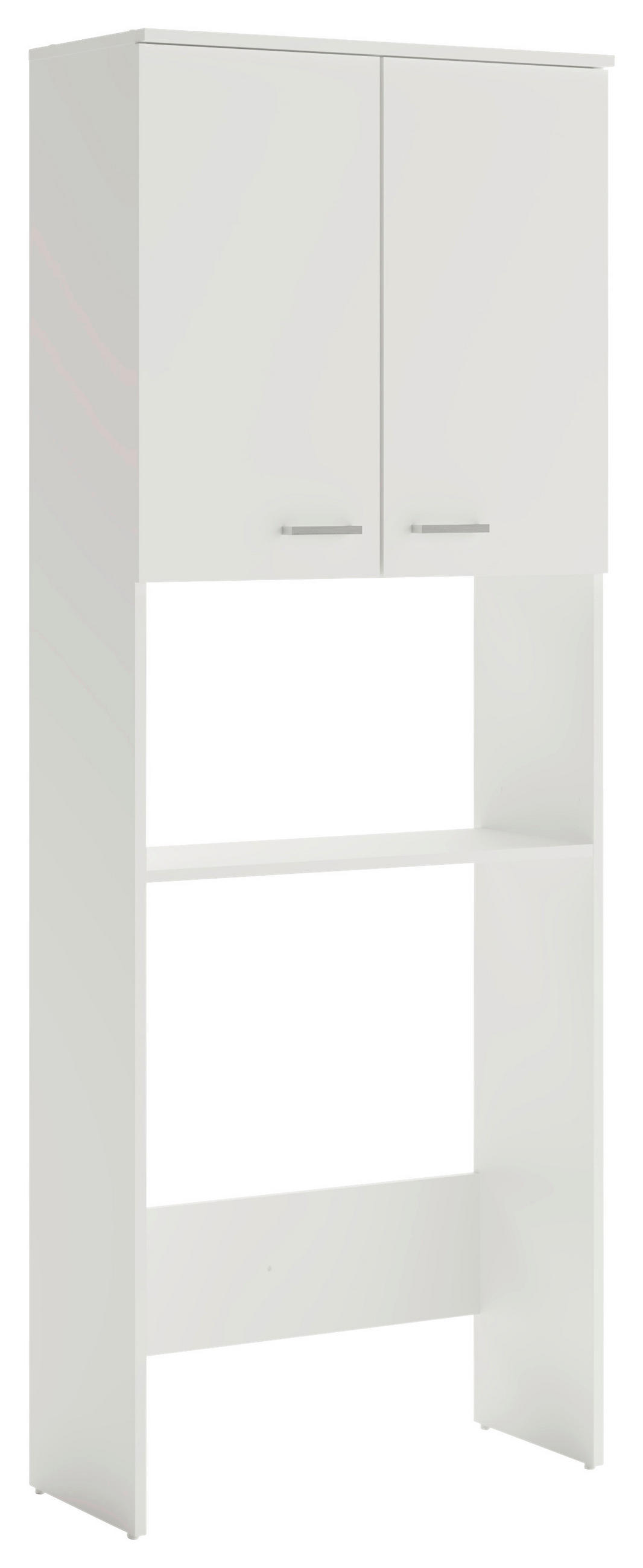 WASCHMASCHINENSCHRANK 70,3/188,6/32,6 cm  in Weiß  - Silberfarben/Weiß, Design, Holzwerkstoff/Kunststoff (70,3/188,6/32,6cm) - MID.YOU