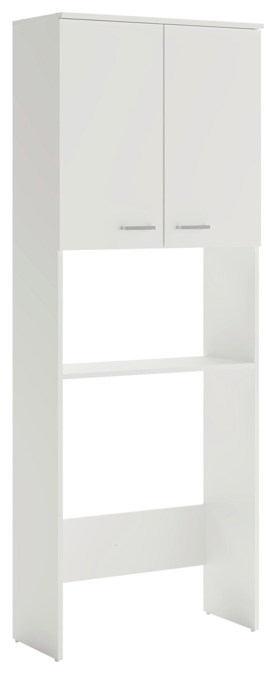 WASCHMASCHINENSCHRANK 70,3/188,6/32,6 cm  in Weiß  - Silberfarben/Weiß, Design, Holzwerkstoff/Kunststoff (70,3/188,6/32,6cm) - MID.YOU