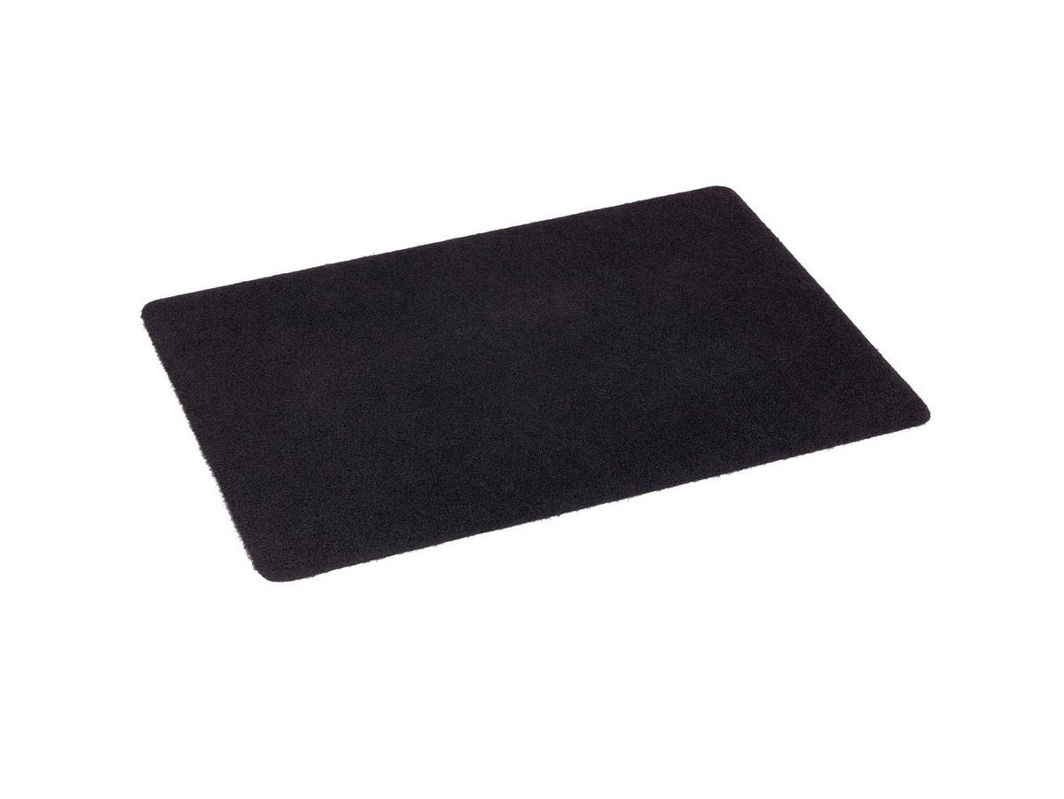 FUßMATTE  50/80 cm  Schwarz  - Schwarz, Basics, Textil (50/80cm) - Esposa