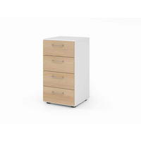 AKTENSCHRANK Weiß, Eichefarben  - Eichefarben/Weiß, Basics, Holzwerkstoff (40/74,8/41,7cm) - Venda