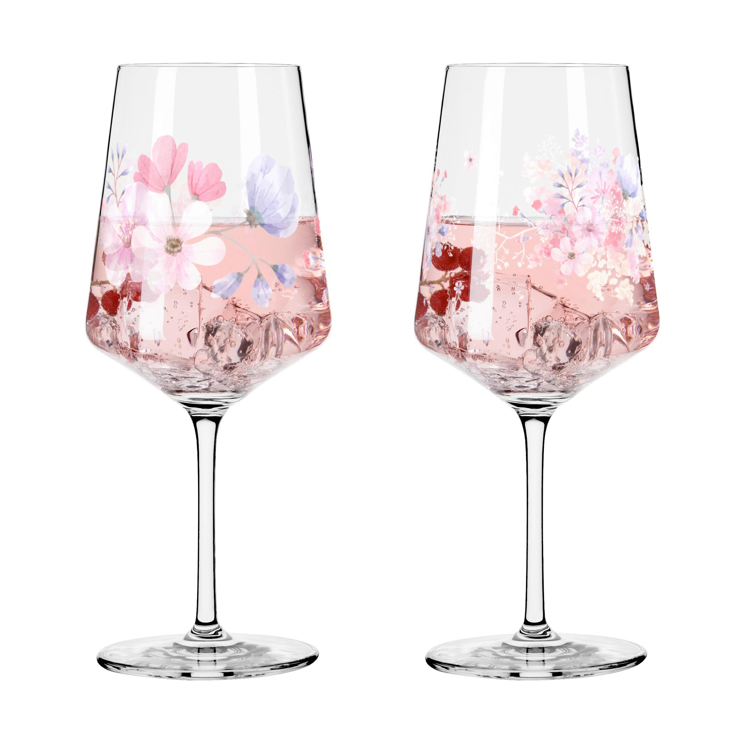 SPRITZERGLAS 550 ml 2-teilig  - Lila/Rosa, LIFESTYLE, Glas (9,5/22,5/9,5cm) - Ritzenhoff