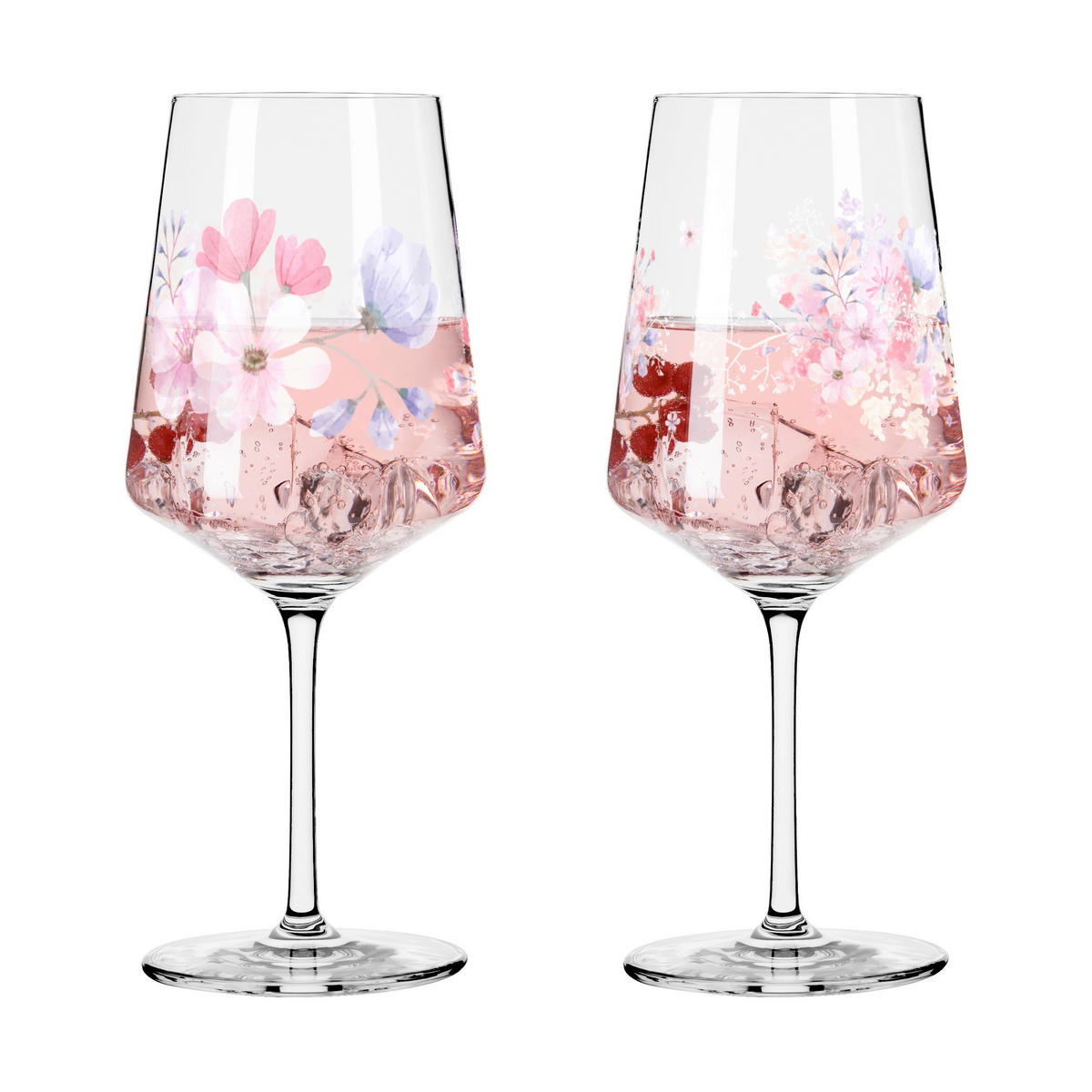 SPRITZERGLAS 550 ml 2-teilig  - Lila/Rosa, LIFESTYLE, Glas (9,5/22,5/9,5cm) - Ritzenhoff