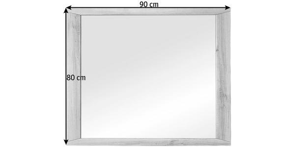 SPIEGEL 90/80/4 cm - Buchefarben, KONVENTIONELL, Glas/Holzwerkstoff (90/80/4cm) - Voleo