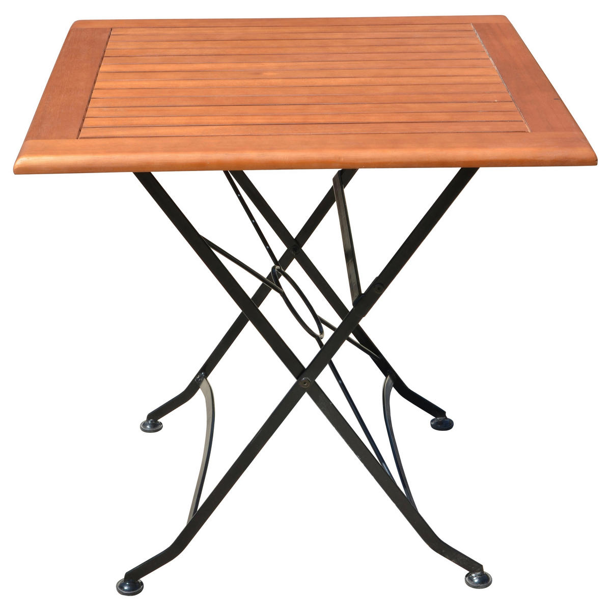 GARTENSET Eukalyptusholz Hartholz Stahl  - Eukalyptusholzfarben/Schwarz, Basics, Holz/Metall (56/89/58cm) - Gardenson