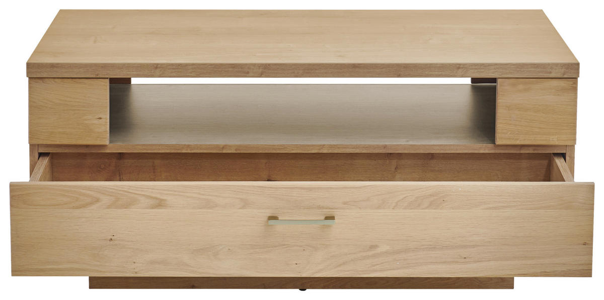 COUCHTISCH in Holzwerkstoff 100/60/45,7 cm  - Alteiche/Nickelfarben, KONVENTIONELL, Holzwerkstoff/Metall (100/60/45,7cm) - Livetastic