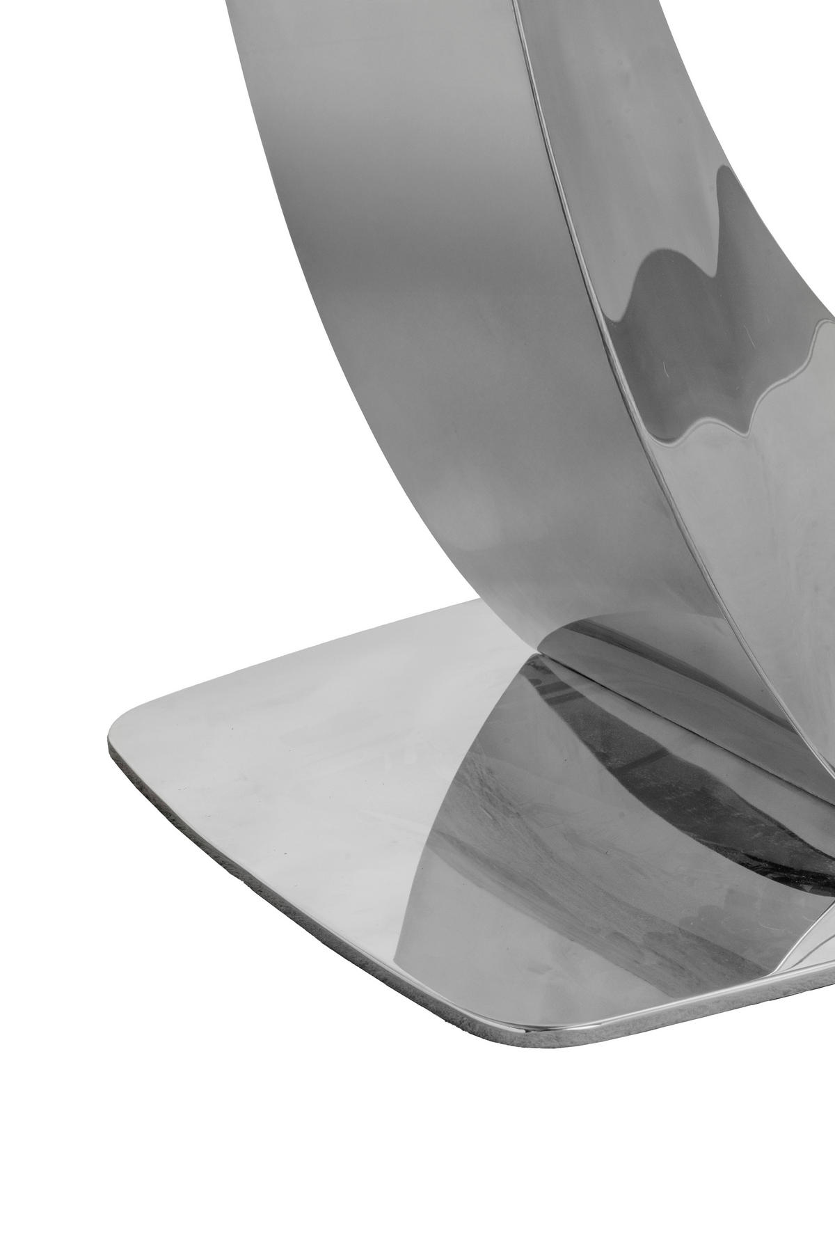 ESSTISCH 200/95/76 cm  Metall, Glas rechteckig Chromfarben, Dunkelgrau  - Chromfarben/Dunkelgrau, Design, Glas/Metall (200/95/76cm) - Milino