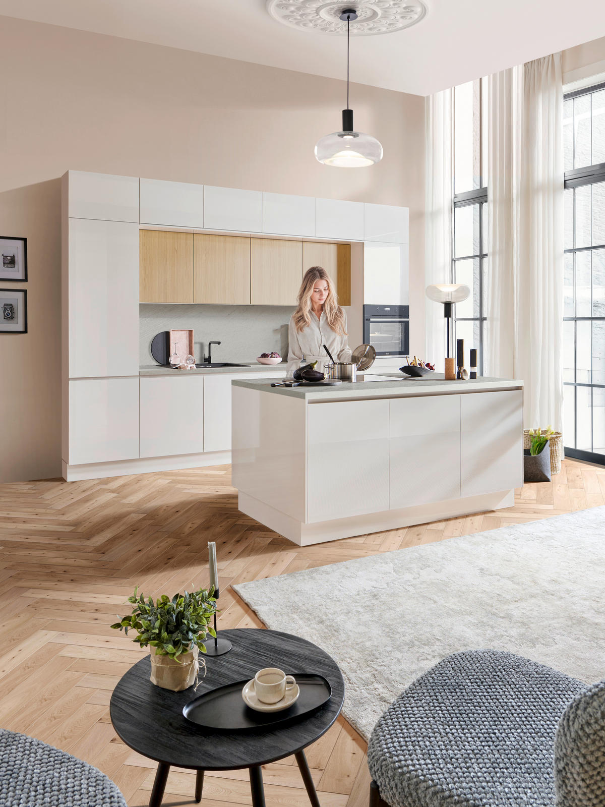 EINBAUKÜCHE   - Design, Holzwerkstoff - EWE
