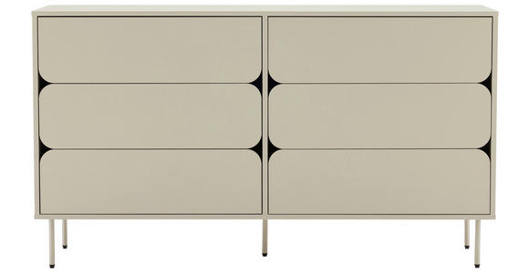 SIDEBOARD  in 150/85/40 cm  - Seidengrau, Design, Holzwerkstoff/Metall (150/85/40cm) - Xora