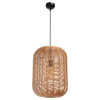 HÄNGLAMPA RUNA 35/150 cm  - brun/svart, Lifestyle, metall/naturmaterial (35/150cm)