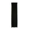 WÄRMESCHUTZVORHANG SILENCE blickdicht 140/245 cm   - Schwarz, Basics, Textil (140/245cm)