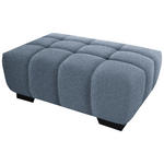 HOCKER in Textil Blau  - Blau/Schwarz, KONVENTIONELL, Textil/Metall (106/40/72cm) - Hom`in