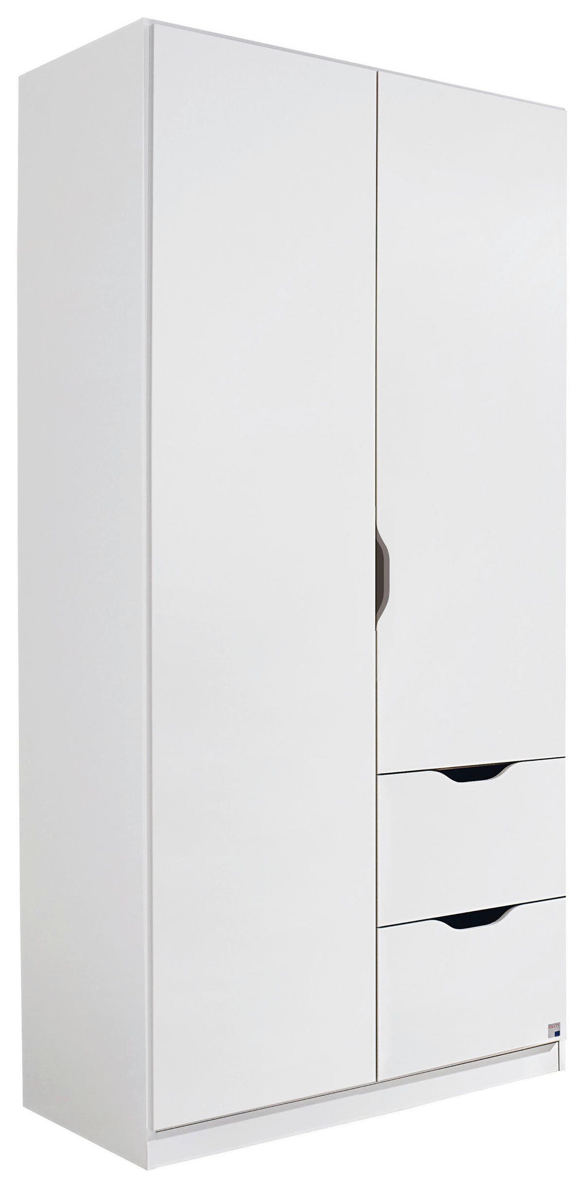 OMARA ZA OBLAČILA, bela  - bela, Konvencionalno, leseni material (91/197/54cm) - home24