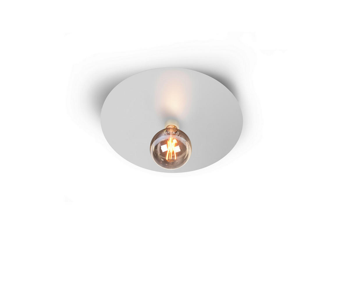 DECKENLEUCHTE Chio 34/6,5 cm   - Weiß, Basics, Metall (34/6,5cm) - BOPP