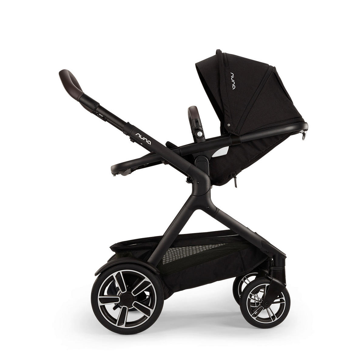 GESCHWISTERWAGEN DEMI NEXT  - Schwarz, Basics, Textil/Metall (98/62/112cm) - Nuna