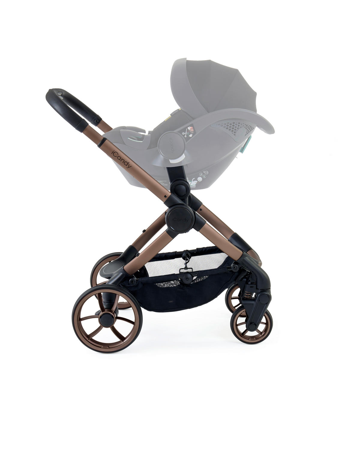 DEČJA KOLICA  Peach 7  - braon, Osnovno, metal (105cm) - ICANDY