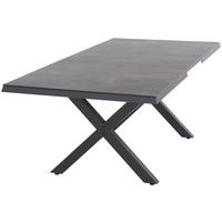 GARTENTISCH 200-260/100/77 cm Metall rechteckig  - Anthrazit, Basics, Kunststoff/Metall (200-260/100/77cm) - Siena Garden