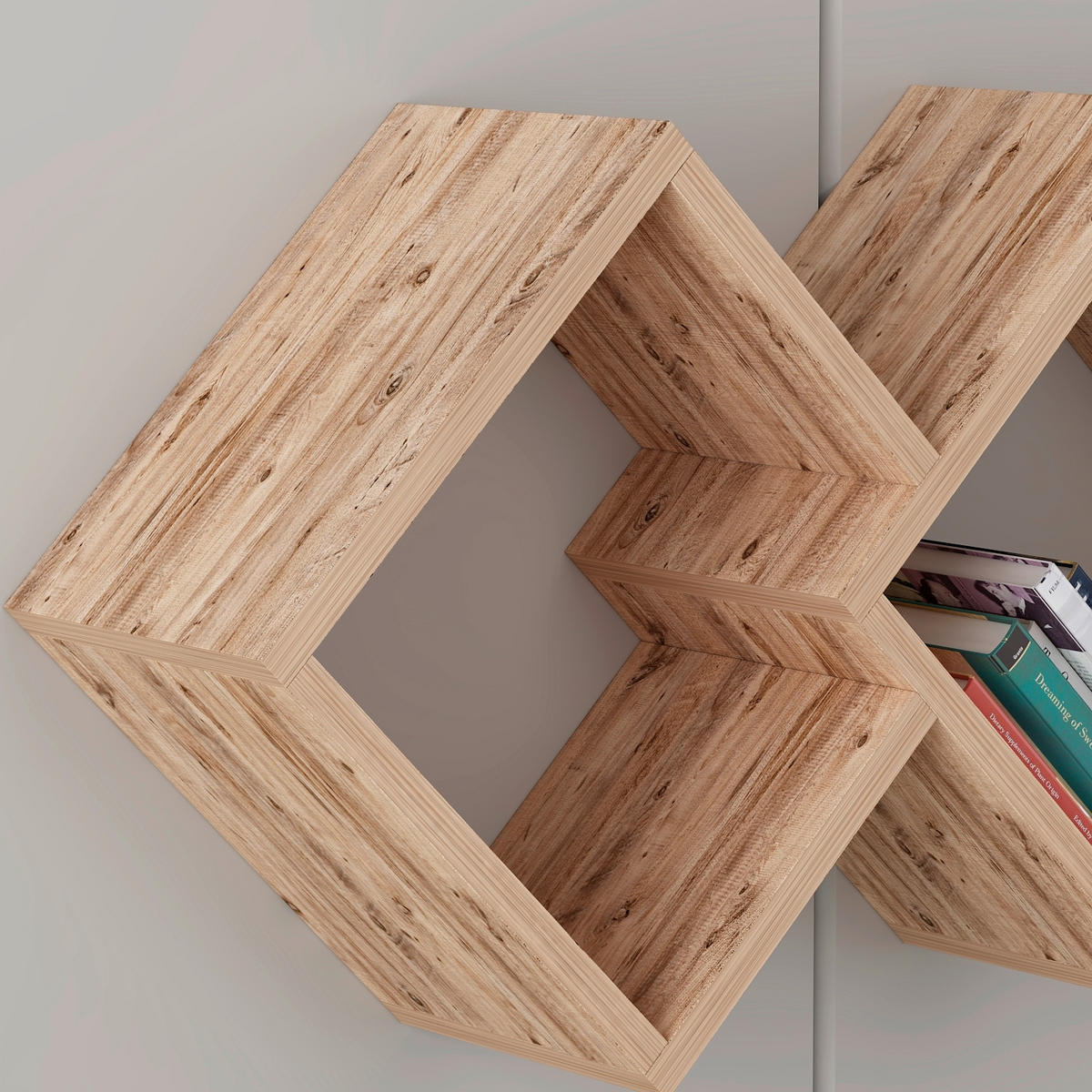 WANDREGAL Kieferfarben  - Kieferfarben, Design, Holzwerkstoff (102/42/20cm) - Livetastic