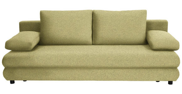 SCHLAFSOFA Taras  mit Stoffauswahl Webstoff Grün  - Schwarz/Grün, Design, Kunststoff/Textil (197/77/81cm) - Xora