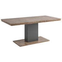 ESSTISCH Grau, Eichefarben rechteckig   - Eichefarben/Grau, Design, Holzwerkstoff (180/90/75cm) - SetOne by Musterring