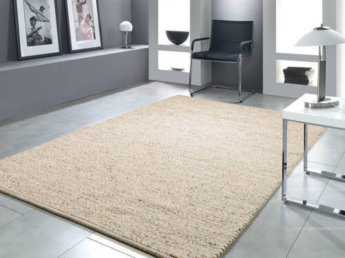 HANDWEBTEPPICH 250/300 cm Helsinki Beige  - Beige, Basics, Textil (250/300cm) - Linea Natura