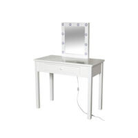 STOL ZA ŠMINKANJE bijela  - bijela, Lifestyle, staklo/drvni materijal (80/110/40cm) - Ambia Home