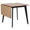 ESSTISCH Schwarz, Eichefarben  ausziehbar  - Eichefarben/Schwarz, KONVENTIONELL, Holz/Holzwerkstoff (80-120/76/80cm) - MID.YOU