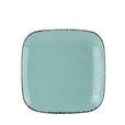 DESSERTTELLER URBAN LIFE SQUARE 22/22 cm - Türkis, LIFESTYLE, Keramik (22/22cm) - Landscape