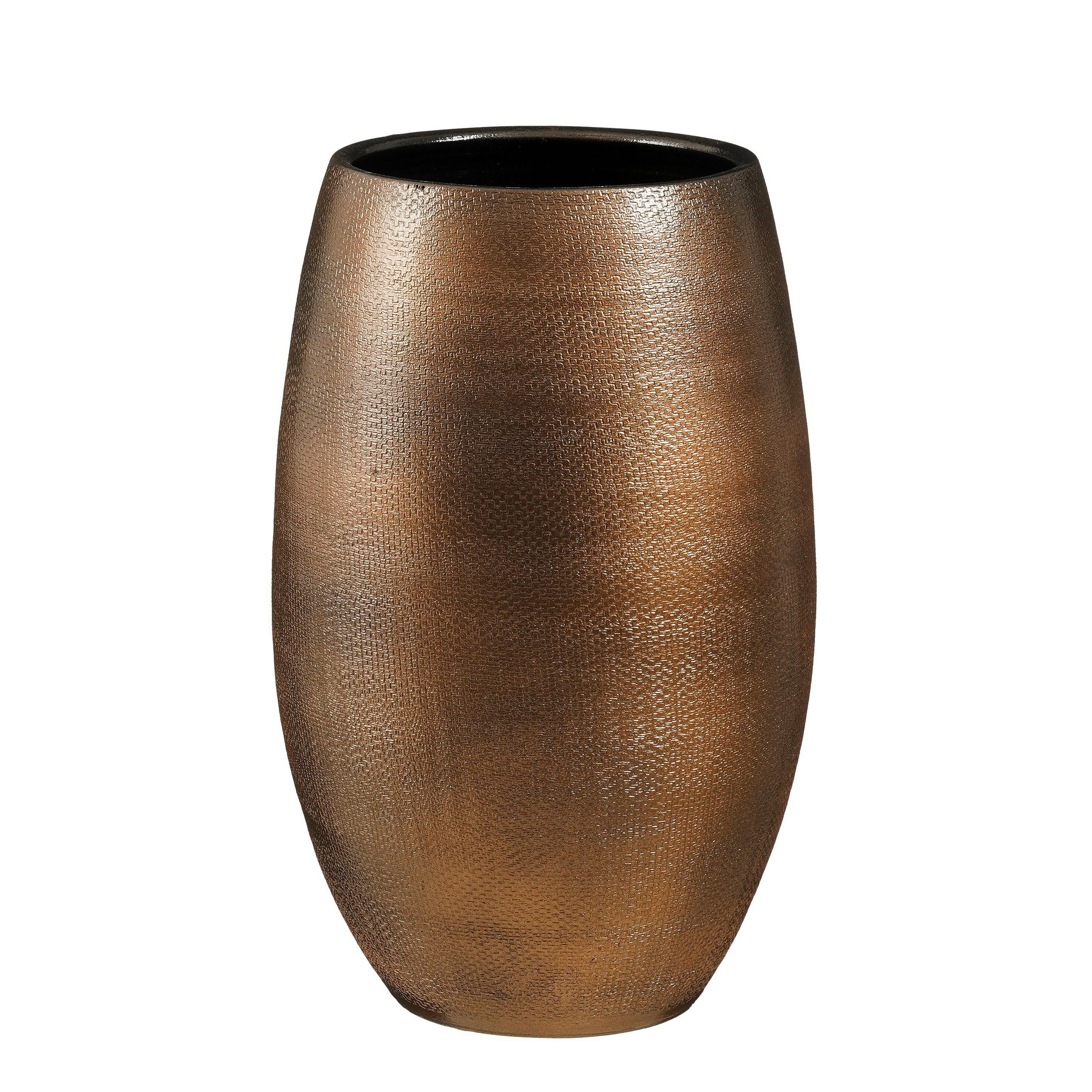 VIRÁGKASPÓ  - bronz, Basics, kerámia (31/31/50cm)