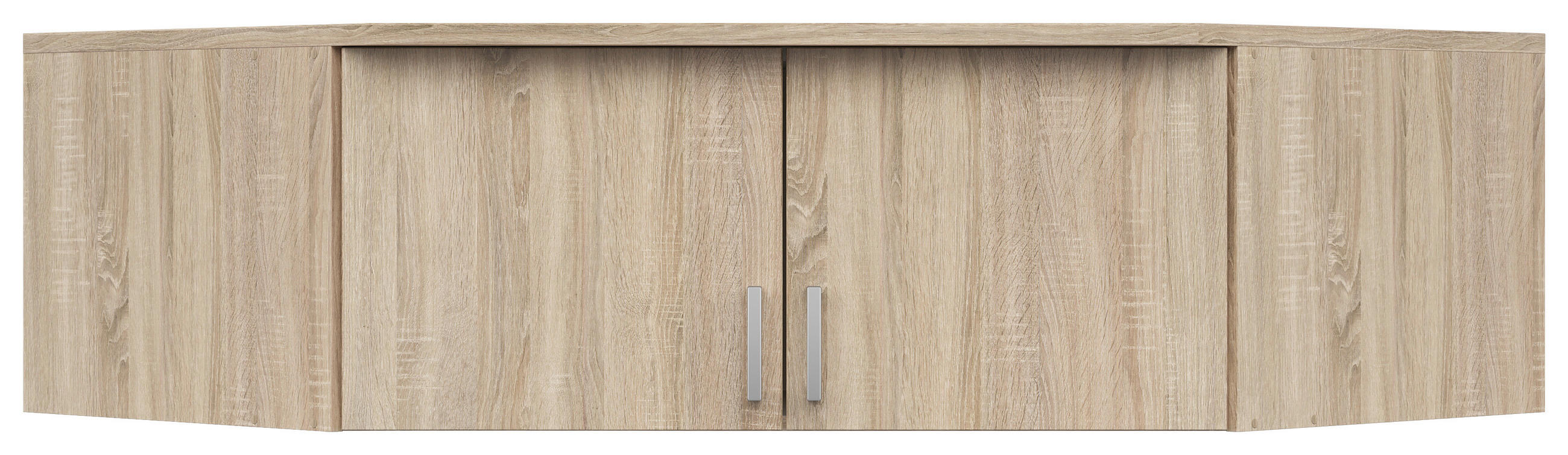 AUFSATZSCHRANK 165/39/56 cm   - Silberfarben/Sonoma Eiche, KONVENTIONELL, Holzwerkstoff/Kunststoff (165/39/56cm) - Boxxx