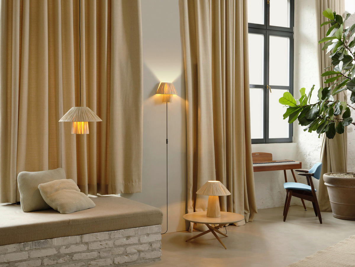 HÄNGELEUCHTE 40/120 cm  - Braun, Natur, Naturmaterialien/Metall (40/120cm) - Osram