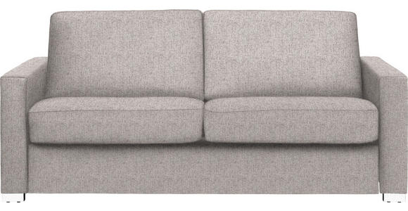 SCHLAFSOFA Webstoff Beige  - Chromfarben/Beige, KONVENTIONELL, Textil/Metall (188/86/97cm) - Novel