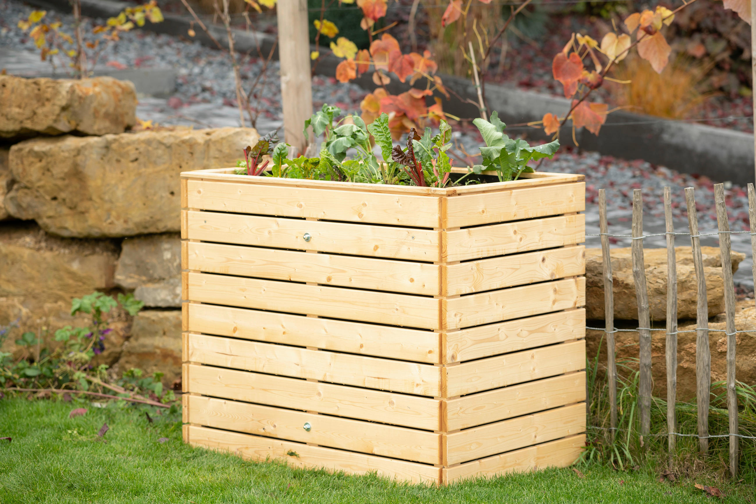 HOCHBEET 70/90/110 cm  - Fichtefarben, Basics, Holz (70/90/110cm)