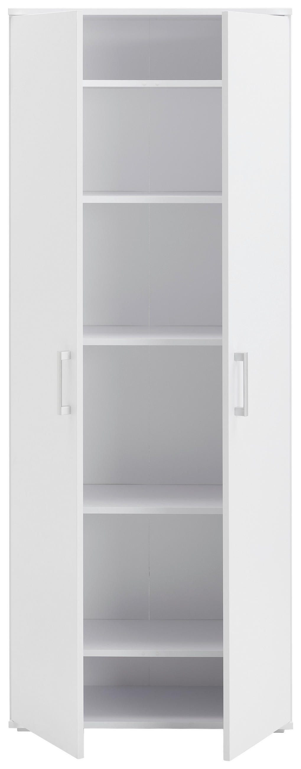 MEHRZWECKSCHRANK 70/178,9/33,4 cm  - Weiss/Schwarz, Konventionell, Holzwerkstoff/Kunststoff (70/178,9/33,4cm) - Xora