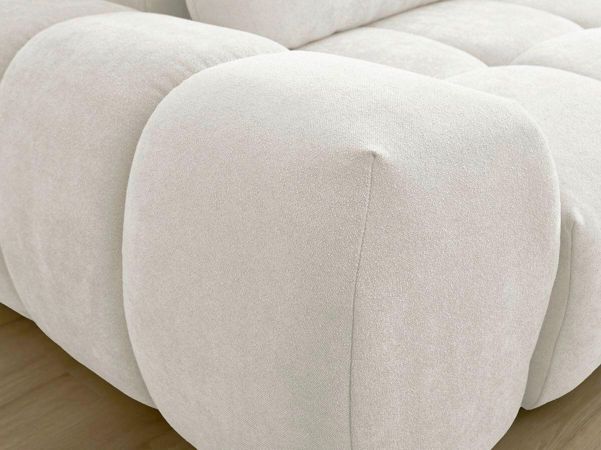 3-SITZER-SOFA EVEREST Struktur Weiß  - Schwarz/Weiß, MODERN, Kunststoff/Textil (278/90/115cm)