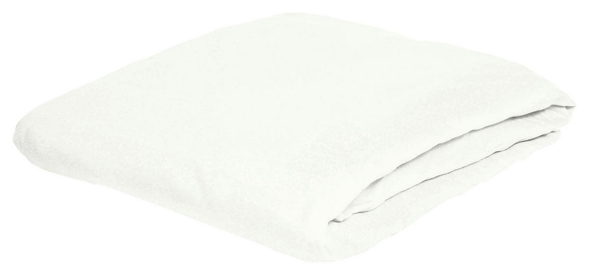 SPANNBETTTUCH Biber  - Weiß, KONVENTIONELL, Textil (100/200cm) - Bierbaum