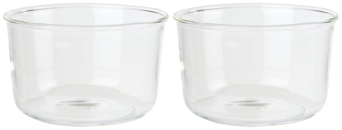 DESSERTSCHALE VETRO  - Transparent, Design, Glas (9,30/5,50/9,30cm) - Leonardo