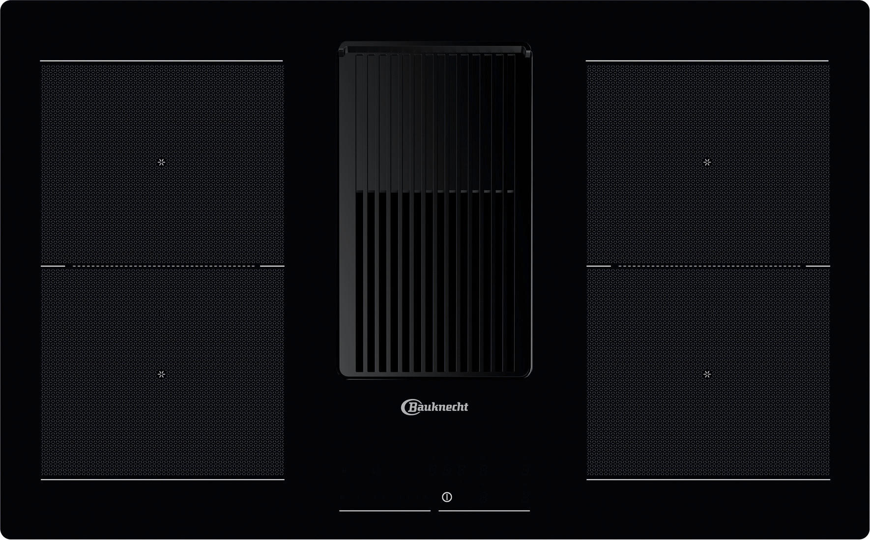 KOCHFELD-DUNSTABZUG-KOMBI BVH 92 2B K/1  - Schwarz, Basics, Glas/Metall (83/4,9/51,5cm) - Bauknecht