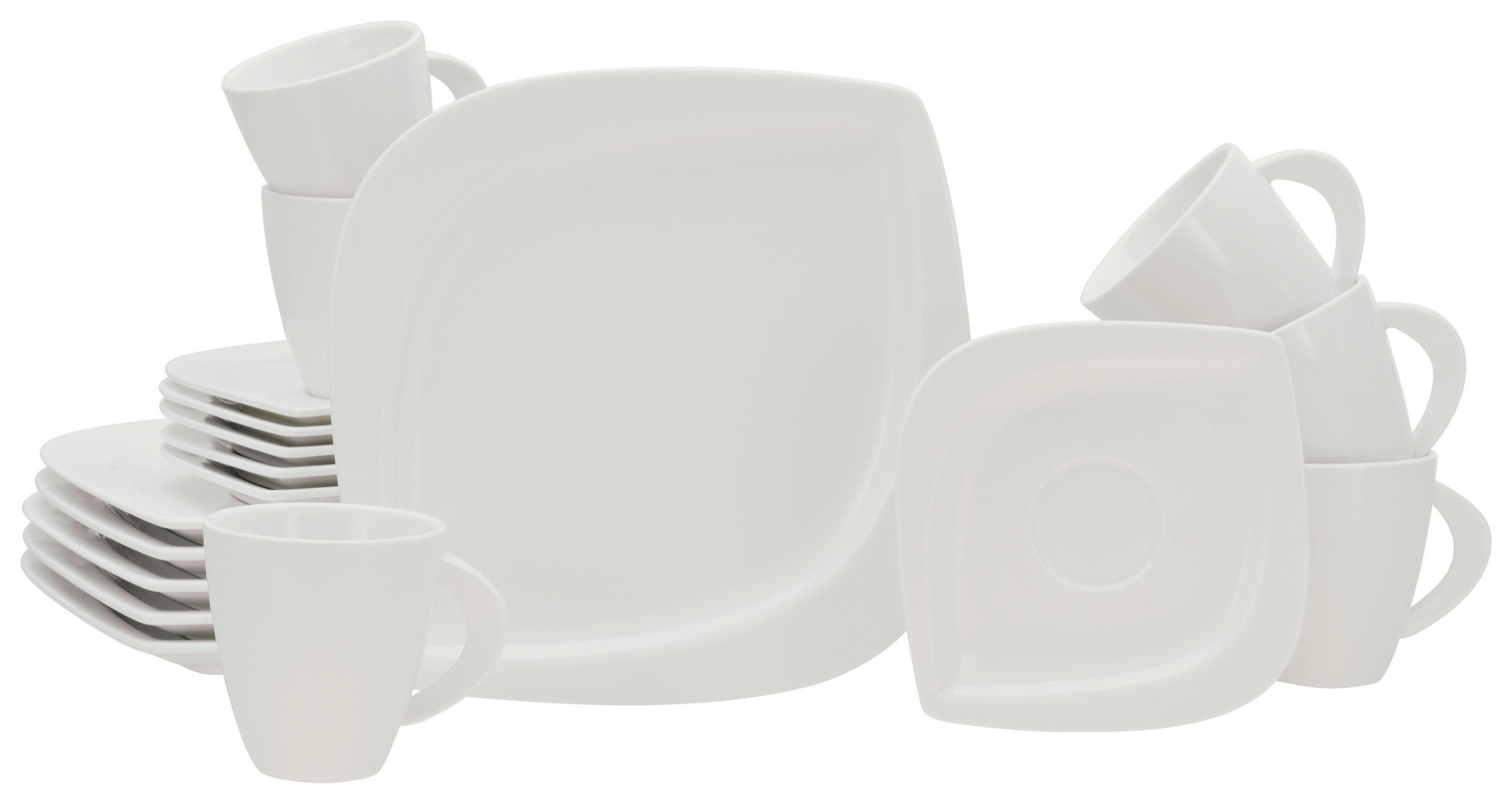 KAFFESERVIS Melbourne 18 delar  - cremefärgad, Basics, keramik (31/27/32cm) - Creatable