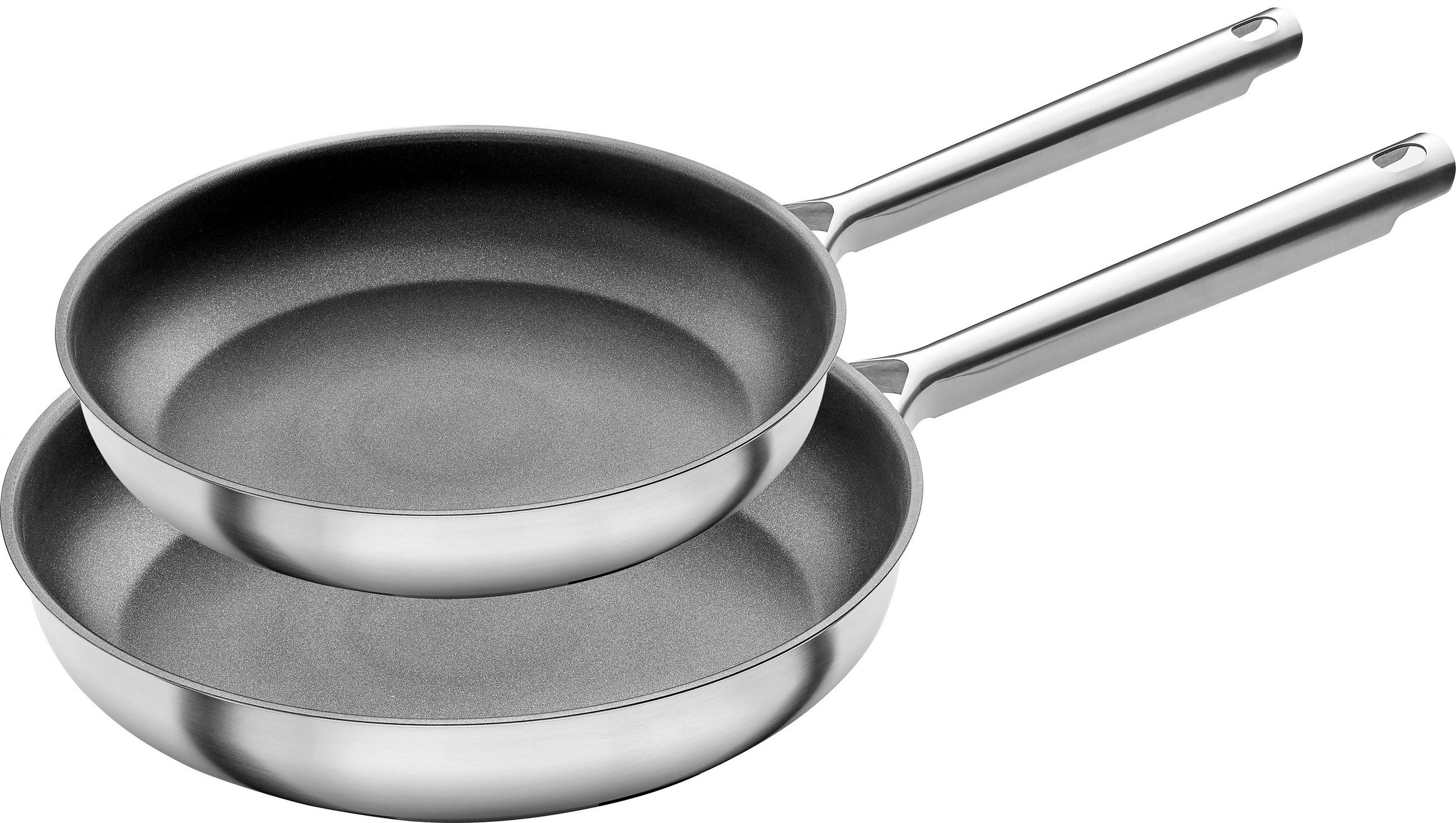 PFANNENSET TrueFlow Edelstahl 2-teilig  - Basics, Metall (24+28cm) - Zwilling